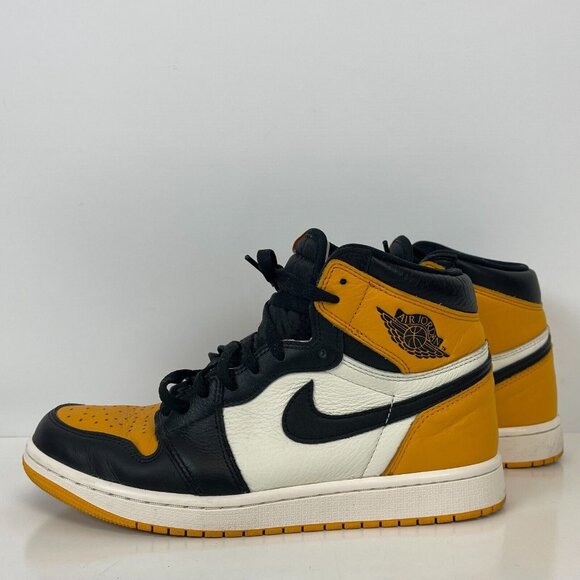 Nike Other - Nike Air Jordan 1 Retro High OG Taxi Shoes Yellow Toe Mens Size 9.5